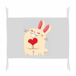 Флаг Rabbit with heart - PrintSalon