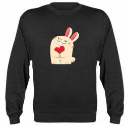 Cвитшот Rabbit with heart - PrintSalon