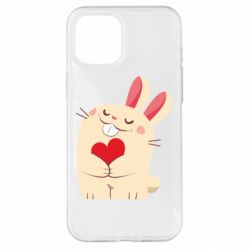 Чехол для iPhone 12 Pro Max Rabbit with heart - PrintSalon