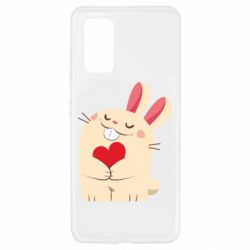Чехол для Samsung A32 4G Rabbit with heart - PrintSalon