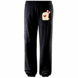 Штаны Rabbit with heart - PrintSalon