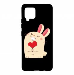 Чехол для Samsung A42 5G Rabbit with heart - PrintSalon