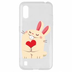 Чехол для Samsung A01/M01 Rabbit with heart