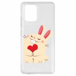 Чехол для Samsung S10 Lite Rabbit with heart - PrintSalon