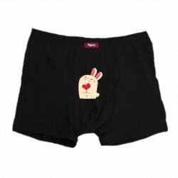 Трусы-боксеры Rabbit with heart - PrintSalon