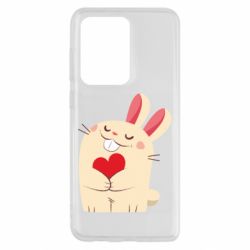 Чехол для Samsung S20 Ultra Rabbit with heart - PrintSalon