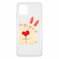 Чехол для Samsung Note 10 Lite Rabbit with heart - PrintSalon