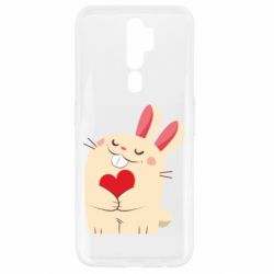 Чехол для Oppo A5/A9 2020 Rabbit with heart - PrintSalon
