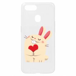 Чехол для Oppo A5s/A12 Rabbit with heart - PrintSalon