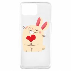 Чехол для Oppo A73 Rabbit with heart - PrintSalon