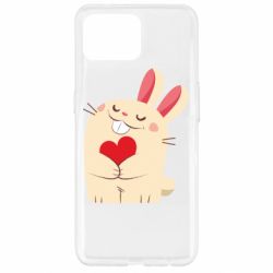 Чехол для Oppo Reno 4 Lite Rabbit with heart - PrintSalon