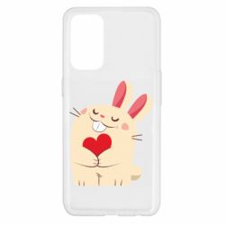 Чехол для Oppo Reno 5 4G Rabbit with heart - PrintSalon