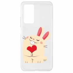 Чехол для Xiaomi Mi 10T/10T Pro Rabbit with heart - PrintSalon