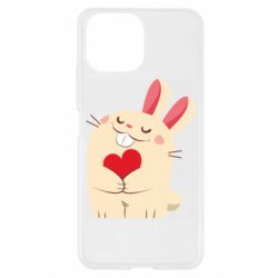 Чехол для Xiaomi Mi11 Lite Rabbit with heart - PrintSalon