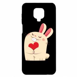 Чехол для Xiaomi Redmi Note 9S/9Pro/9Pro Max Rabbit with heart - PrintSalon