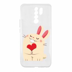 Чехол для Xiaomi Redmi 9 Rabbit with heart - PrintSalon