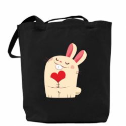 Эко-сумка Rabbit with heart - PrintSalon