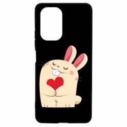 Чехол для Xiaomi Poco F3/K40 Rabbit with heart - PrintSalon