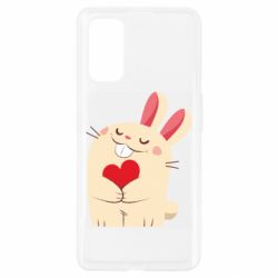 Чехол для Realme 7 Pro Rabbit with heart - PrintSalon