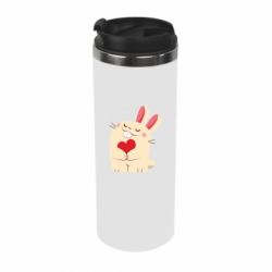Термокружка Rabbit with heart - PrintSalon