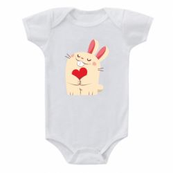 Детский бодик Rabbit with heart - PrintSalon