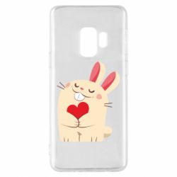 Чехол для Samsung S9 Rabbit with heart - PrintSalon