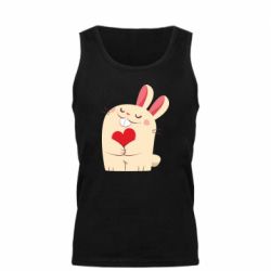 Мужская майка Rabbit with heart - PrintSalon