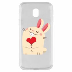 Чехол для Samsung J3 2017 Rabbit with heart - PrintSalon