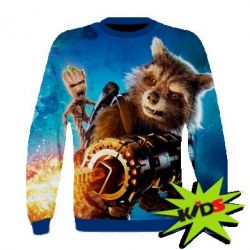 Детский 3D свитшот Raccoon and Groot - PrintSalon