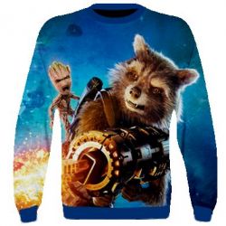 3D свитшот Raccoon and Groot - PrintSalon