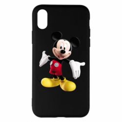 Чехол для iPhone X/Xs Радостный Микки Маус