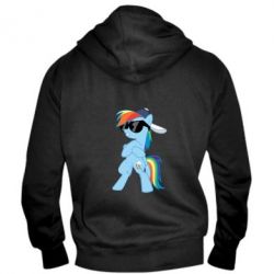 Мужское худи на молнии Rainbow Dash Cool - PrintSalon