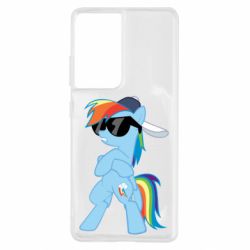 Чехол для Samsung S21 Ultra Rainbow Dash Cool - PrintSalon