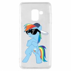 Чехол для Samsung A8 2018 Rainbow Dash Cool - PrintSalon