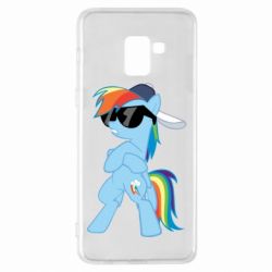 Чехол для Samsung A8+ 2018 Rainbow Dash Cool - PrintSalon