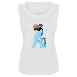 Женская майка Rainbow Dash Cool - PrintSalon