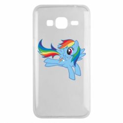 Чехол для Samsung J3 2016 Rainbow Dash run - PrintSalon