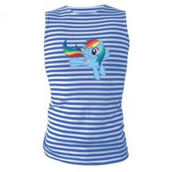Майка-тельняшка Rainbow Dash run - PrintSalon