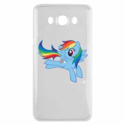 Чохол для Samsung J7 2016 Rainbow Dash run