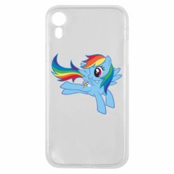 Чехол для iPhone XR Rainbow Dash run - PrintSalon