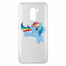 Чехол для Xiaomi Pocophone F1 Rainbow Dash run - PrintSalon