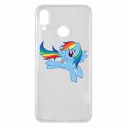 Чехол для Huawei P Smart Plus 2018 Rainbow Dash run - PrintSalon