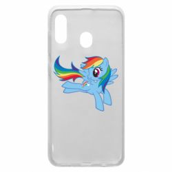 Чехол для Samsung A20 Rainbow Dash run - PrintSalon