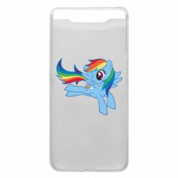 Чехол для Samsung A80 Rainbow Dash run - PrintSalon