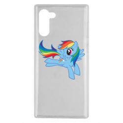 Чехол для Samsung Note 10 Rainbow Dash run - PrintSalon