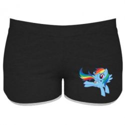 Женские шорты Rainbow Dash run - PrintSalon