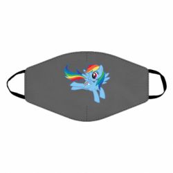 Маска многоразовая Rainbow Dash run - PrintSalon