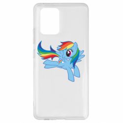 Чехол для Samsung S10 Lite Rainbow Dash run - PrintSalon