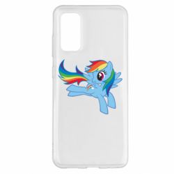Чехол для Samsung S20 Rainbow Dash run - PrintSalon