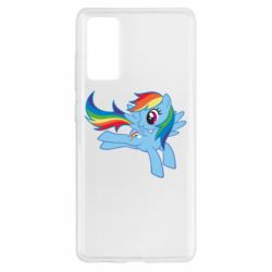 Чехол для Samsung S20 FE Rainbow Dash run - PrintSalon
